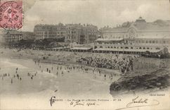 VINTAGE POSTCARD Biarritz the Place And the Victoria Hotel