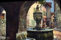 CPA Saint Paul De Vence La Fontaine