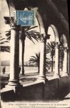 VINTAGE POSTCARD Cannes Logia Walk Of the Small cross