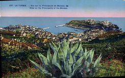 CPA La Turbie Vue Sur La Principaute De Monaco