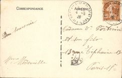 VINTAGE POSTCARD Saumur the Castle And the Quay Of Limoges Seen from Of the Chestnut tree