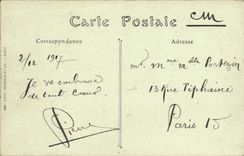 VINTAGE POSTCARD Trawl-nets On the Marne the Mauvilain Bridge