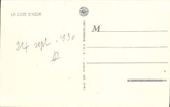 VINTAGE POSTCARD Cannes Palm Beach