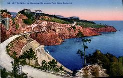 VINTAGE POSTCARD Trayas the Gold Cornice Seen Of the Notre Dame Bridge