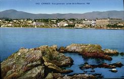 VINTAGE POSTCARD Cannes View Taken Of the Reserve