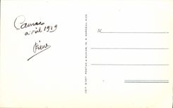 VINTAGE POSTCARD Cannes View Taken Of the Reserve