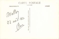 VINTAGE POSTCARD Avallon Cousin the Bridge View taken of the Ladies of the manor