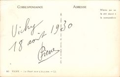 CPA Vichy Le Pont Sur L'Allier Lavandiere 