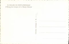 VINTAGE POSTCARD Palate De Fontainebleau the Pond Of Carps And the Museum Chinese