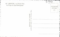 CPM Menton La Vieille Ville La Plage Du Quai Bonaparte