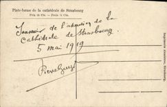 POSTAL Estrasburgo de la VENDIMIA vista de la plataforma de la catedral