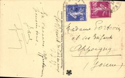 VINTAGE POSTCARD co. Enimie Tarn the Road Of the Falls And the Dimension De Cabrunas