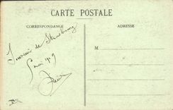 POSTAL Estrasburgo de la VENDIMIA el reloj astronómico