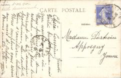 VINTAGE POSTCARD Avallon Crot Of the Lightning