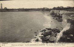 VINTAGE POSTCARD Surroundings of Holy Royan Georges De Didonne Rocks the Port And the Lighthouse