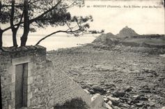 VINTAGE POSTCARD Roscoff Roc' H Illievec Taken Of the Fir trees