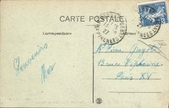 CPA Bagneres De Bigorre Promemade Et Jet D'Eau des Coustous 