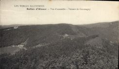 VINTAGE POSTCARD Pouring Muzzle Of Overall picture Alsace of Giromagny