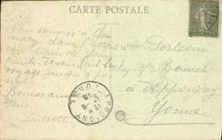 VINTAGE POSTCARD Clamecy Church Martin Saint