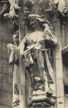 CPA Rouen Cathedrale Statue De La Tour De Beurre