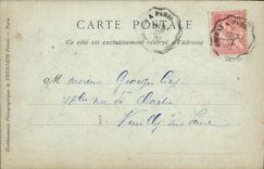 POSTAL Charteae de la VENDIMIA de Chantilly tomado del piso