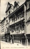 VINTAGE POSTCARD Rouen Old woman House Street Romain Saint