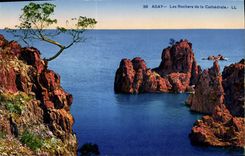 VINTAGE POSTCARD Agay Rocks Of the Cathedral