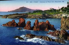VINTAGE POSTCARD Env D' Agay Creek And Phare Of Beaumette