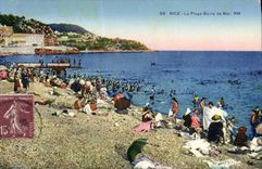 CPA Nice La Plage Bains De mer
