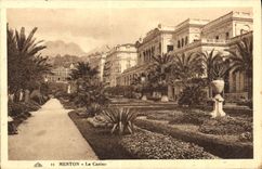 VINTAGE POSTCARD Menton the Casino