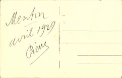 VINTAGE POSTCARD Menton the Casino