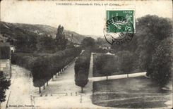CPA Tonnerre Promenade Du Patis a vol d'oiseau