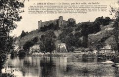 VINTAGE POSTCARD Druyes the Castle Taken Of the Valley Southern part Is