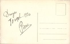 La POSTAL Druyes de la VENDIMIA el castillo tomado de la pieza meridional del valle es