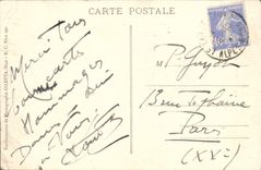 VINTAGE POSTCARD Cannes Sunset On I' Esterel