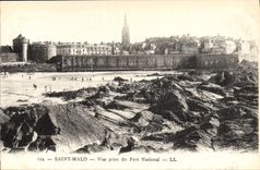 CPA Saint Malo Vue Prise Du Fort National