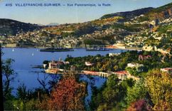 CPA Villefranche Sur Mer Vue Panoramique La Rade