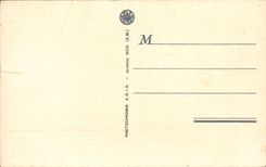 VINTAGE POSTCARD Villefranche On Sea Panoramic View Roads