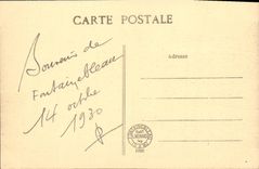 VINTAGE POSTCARD Palate De Fontainebleau the Grid Of honor And Automobile Court Of the Good-byes