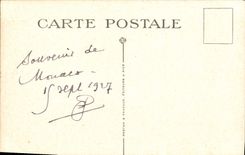 VINTAGE POSTCARD Monaco the Oceanographical Museum and the Head Of Dog