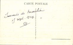 POSTAL Beaulieu de la VENDIMIA en el cabo Ferrat de la opinión del mar vista de la cornisa grande