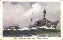 VINTAGE POSTCARD Our New Cruisers Type Duguay Trouin