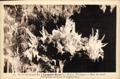 CPA Grotte du Grand Roc a Laugerie Basse Banc de corail Formations curieuses et enigmatiques 