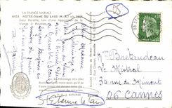 MODERN CARD Notre Dame Of Laus Soeur Benoite During an Appearance Of the Virgin has Pindreau