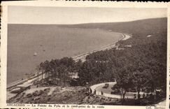 CPA Arcachon La Pointe Du Pyla Et Le Rond Point De La Route