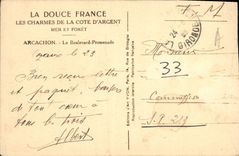 CPA Arcachon Le Boulevard Promenade