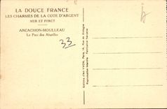 VINTAGE POSTCARD Arcachon Moulleau the Park Of Abatilles