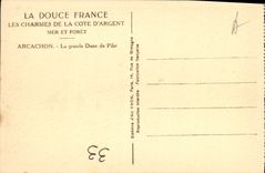 VINTAGE POSTCARD Arcachon the Large Dune De Pilat