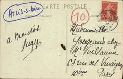 VINTAGE POSTCARD Arcis On Paddle the Church