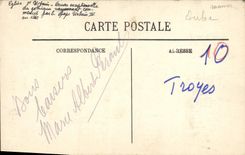 VINTAGE POSTCARD Troyes the Gate De I' Eglise St Urbain